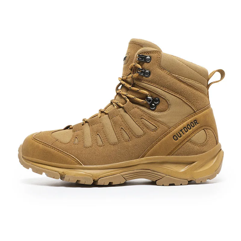 (⏰ Clearance Event 49% OFF) Men's High Top Wide Toe Arch Support Orthopedic Tactical Boots Comfortable Non-slip Durable Hiking Boots