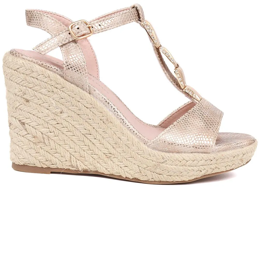Adjustable Espadrille Sandals  - BELTREN39003 / 325 517