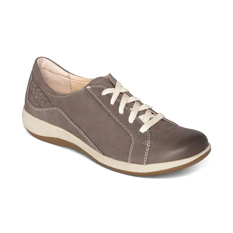 Aetrex Women's Dana Oxford Sneakers- Warm Grey