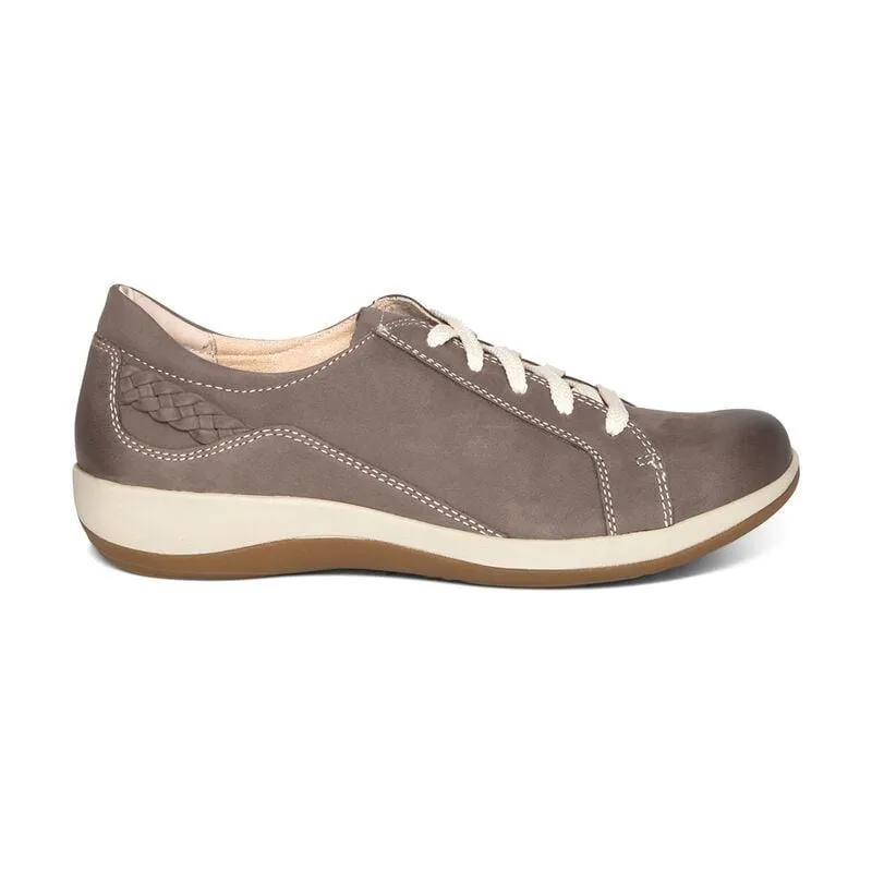 Aetrex Women's Dana Oxford Sneakers- Warm Grey