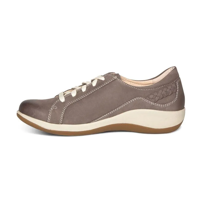 Aetrex Women's Dana Oxford Sneakers- Warm Grey
