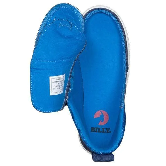 Billy Footwear Kid's Boys High Top Sneakers- Blue Sharks