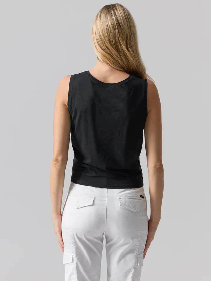 Black Monica Twisted Tank