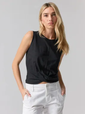 Black Monica Twisted Tank
