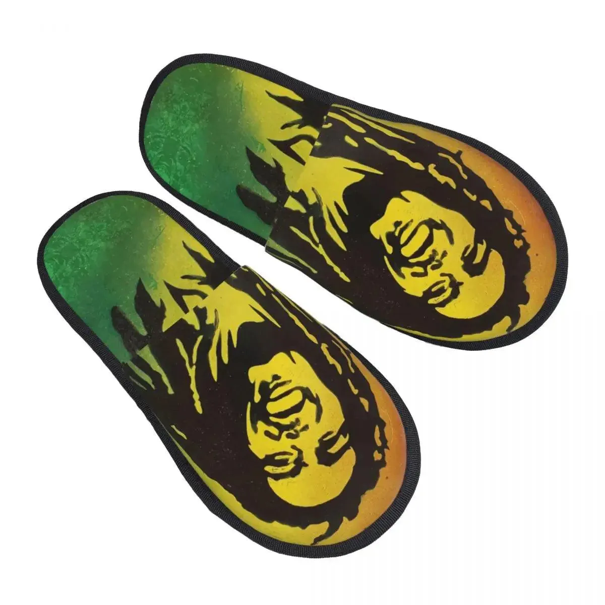 Bob Marley Comfort Scuff Slippers – Memory Foam Indoor House Shoes for Women