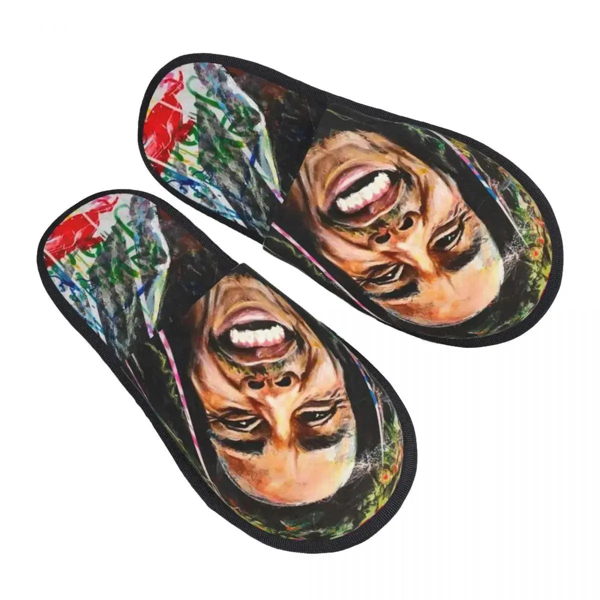 Bob Marley Comfort Scuff Slippers – Memory Foam Indoor House Shoes for Women