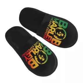 Bob Marley Comfort Scuff Slippers – Memory Foam Indoor House Shoes for Women