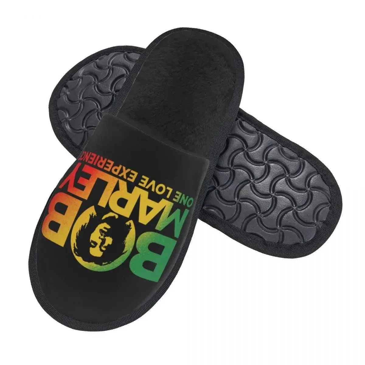 Bob Marley Comfort Scuff Slippers – Memory Foam Indoor House Shoes for Women