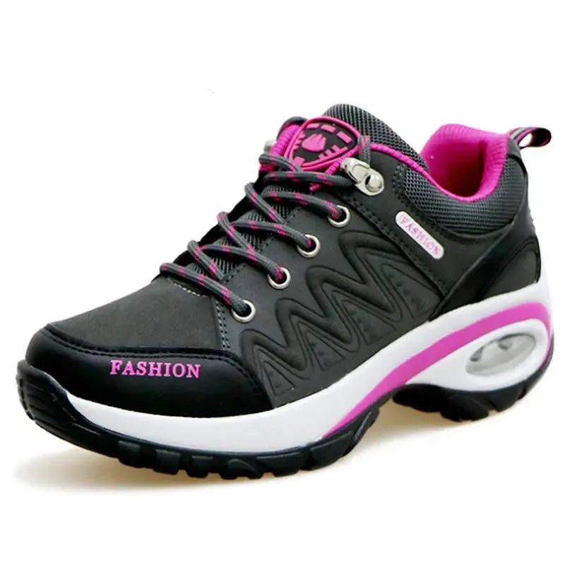 Boots: Air Cushioned Sneakers. Platformed. Comfortable Lace-up. Various Colors.