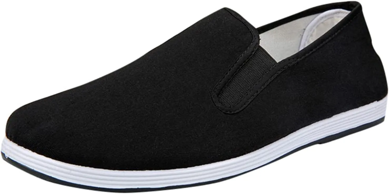 Chinese Traditional Old Beijing Shoes Comfortable Slip On Wide Width Casual Sneaker Unisex Rubber Sole Shoes