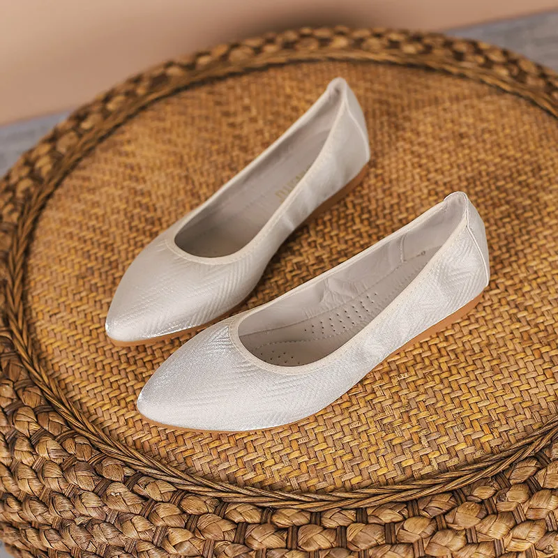 Cilool  Casual Comfort Dressy Flats For Wedding Bling Sparkly Bridal Shoes CF402