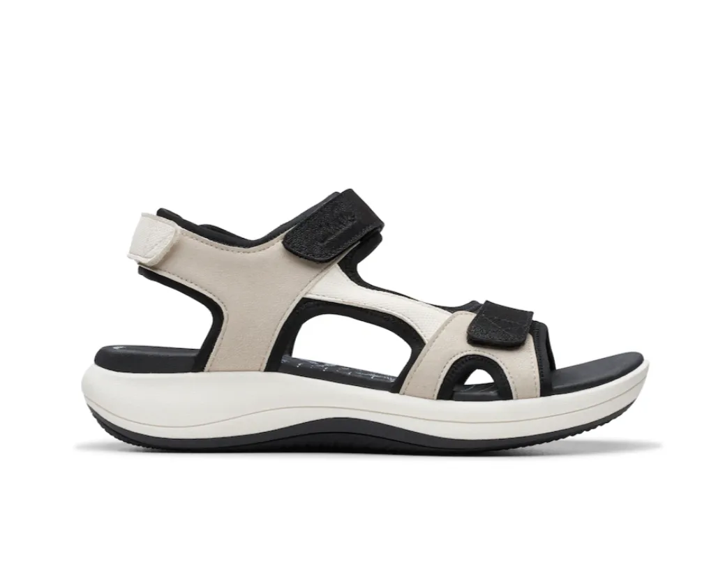 Clarks Ladies "Mira Bay" Flint - Adjustable Velcro Sandal