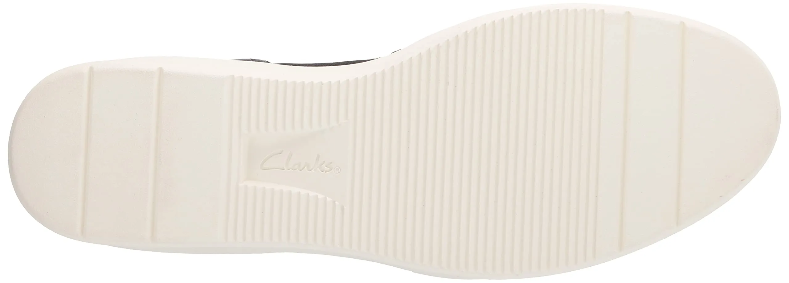 Clarks Layton Band Black Leather White Platform Slip On Wedge Platform Sneakers