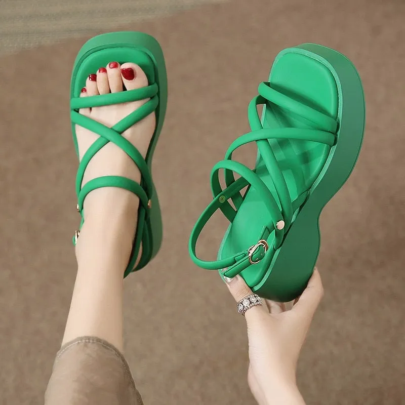 Cosmopolitan Chic Platform Sandals