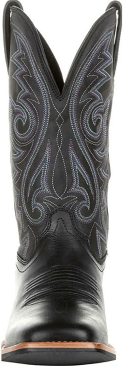 Cowboy Boots for Men Western Country Boots Durable Classic Embroidered Mid-Calf Square Toe Traditional Boots