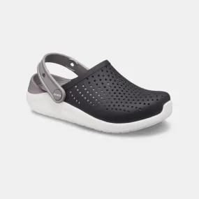 Crocs Kids LiteRide Clog 205964-066 - כפכף בטכנולוגיית לייט-רייד בצבע שחור/לבן
