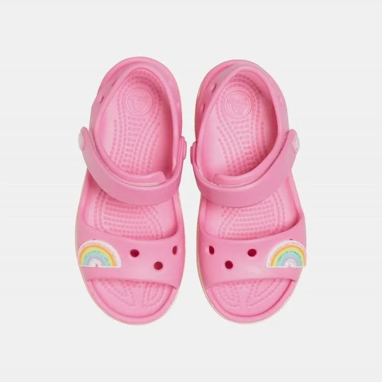 Crocs Preschool Crocband Imagination Sandal 206145-669 - סנדל קרוקבנד קשת בענן בצבע ורוד