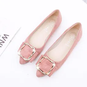 Daily Suede Pointed Toe Elegant Flats