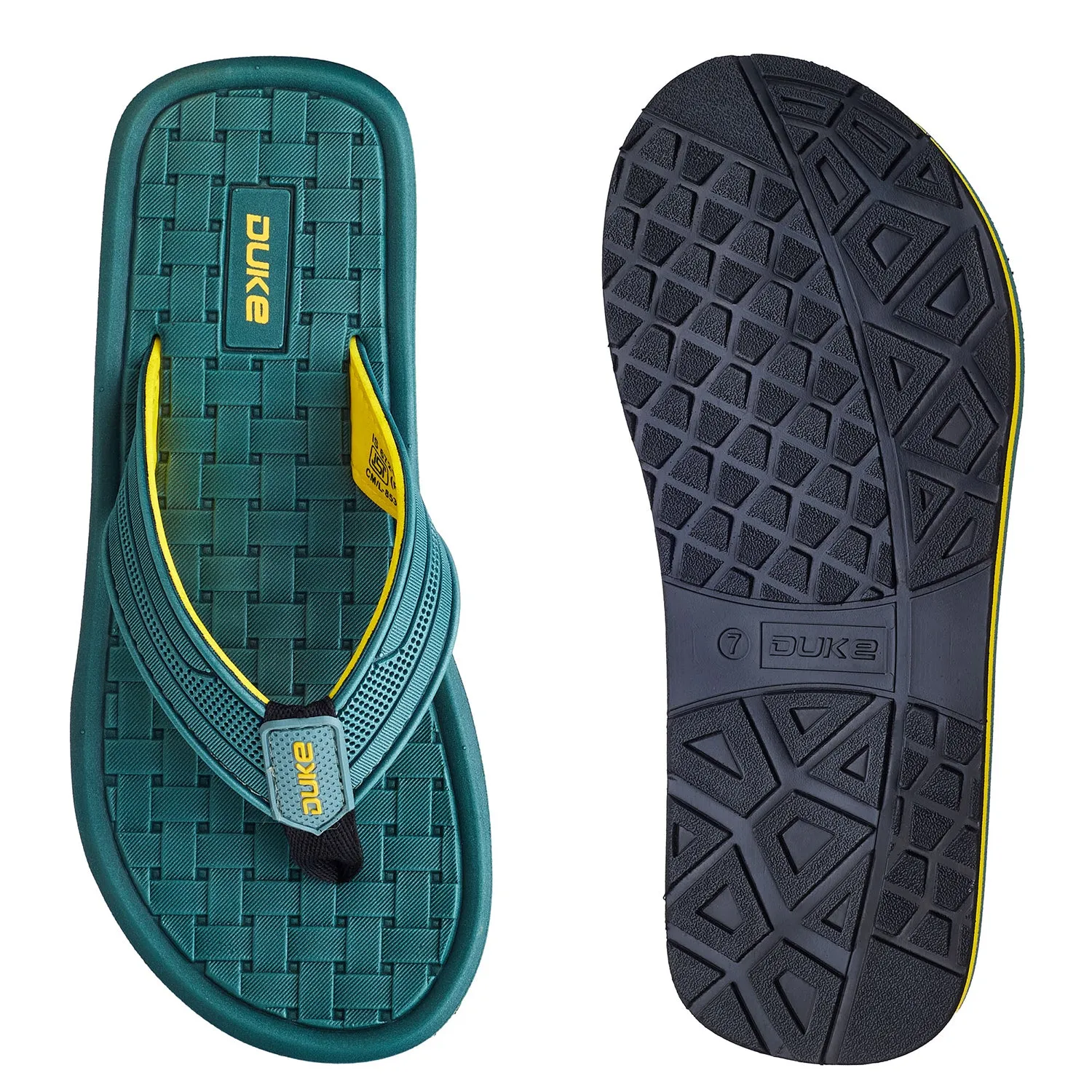 Duke Men Textured Thong Flipflops (FWC6174)