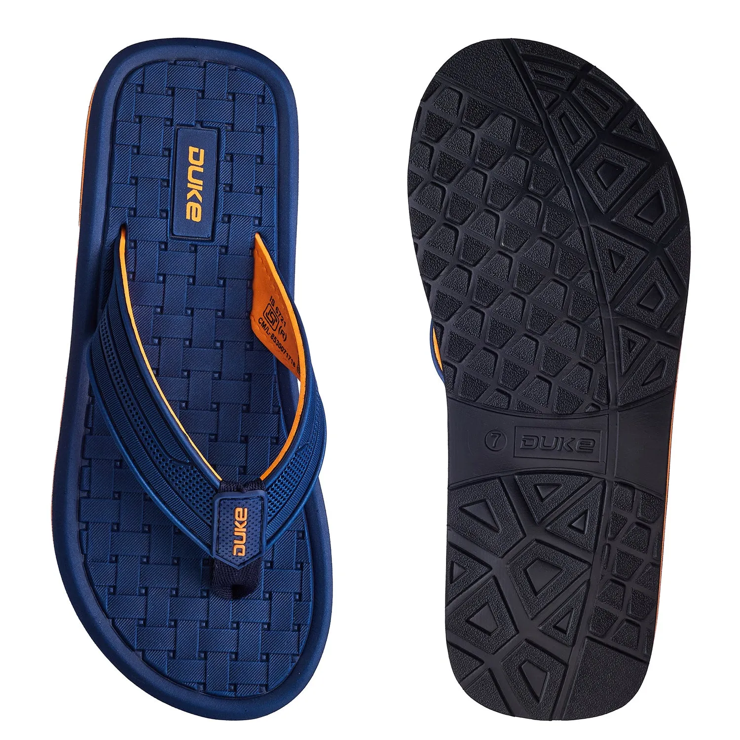 Duke Men Textured Thong Flipflops (FWC6174)