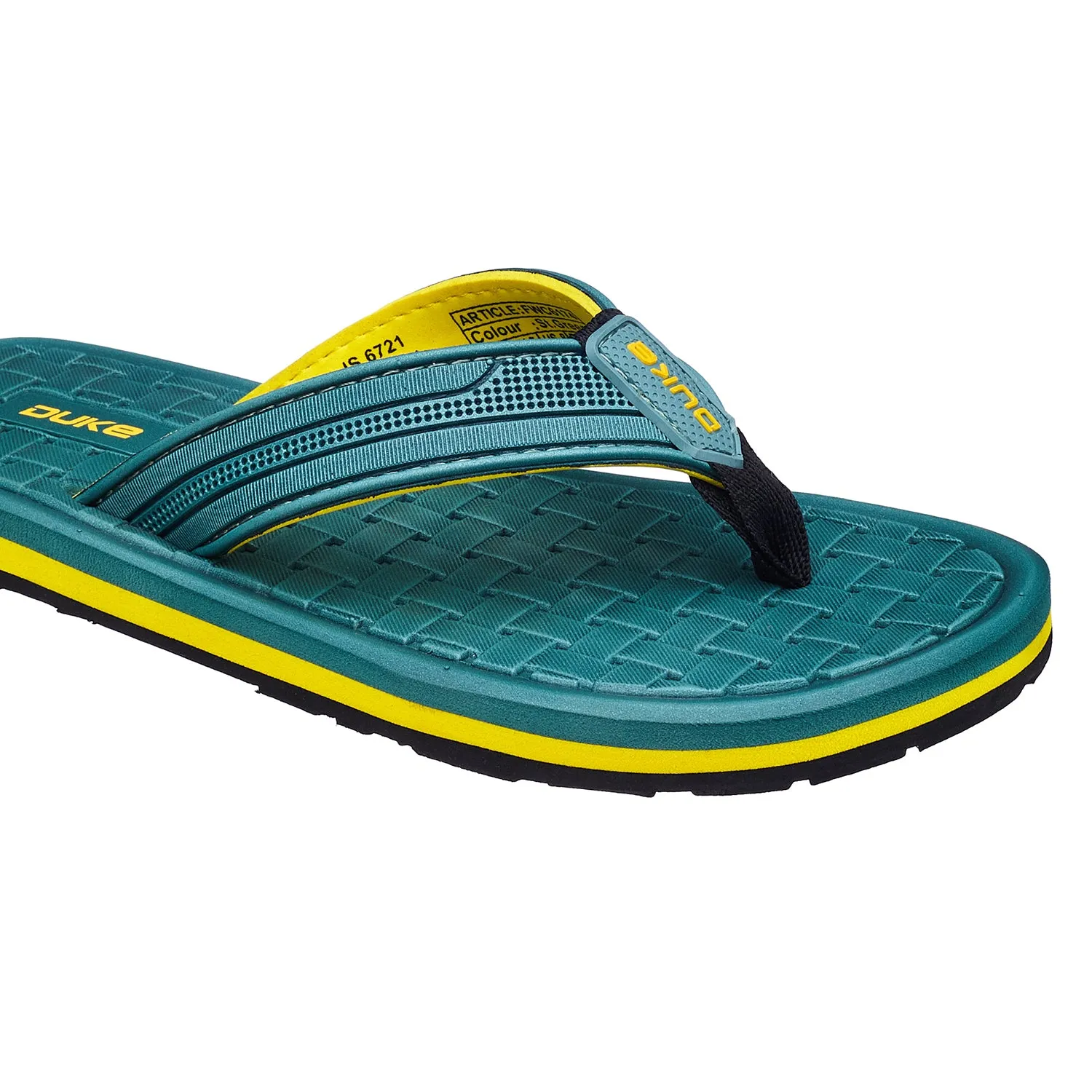 Duke Men Textured Thong Flipflops (FWC6174)