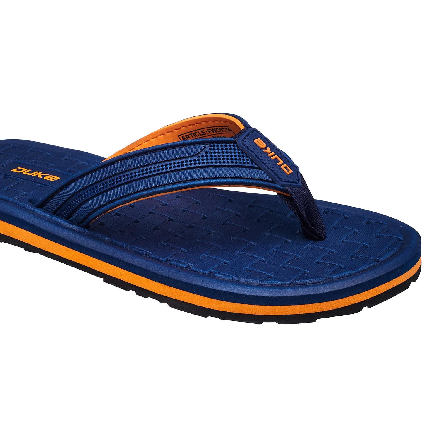 Duke Men Textured Thong Flipflops (FWC6174)