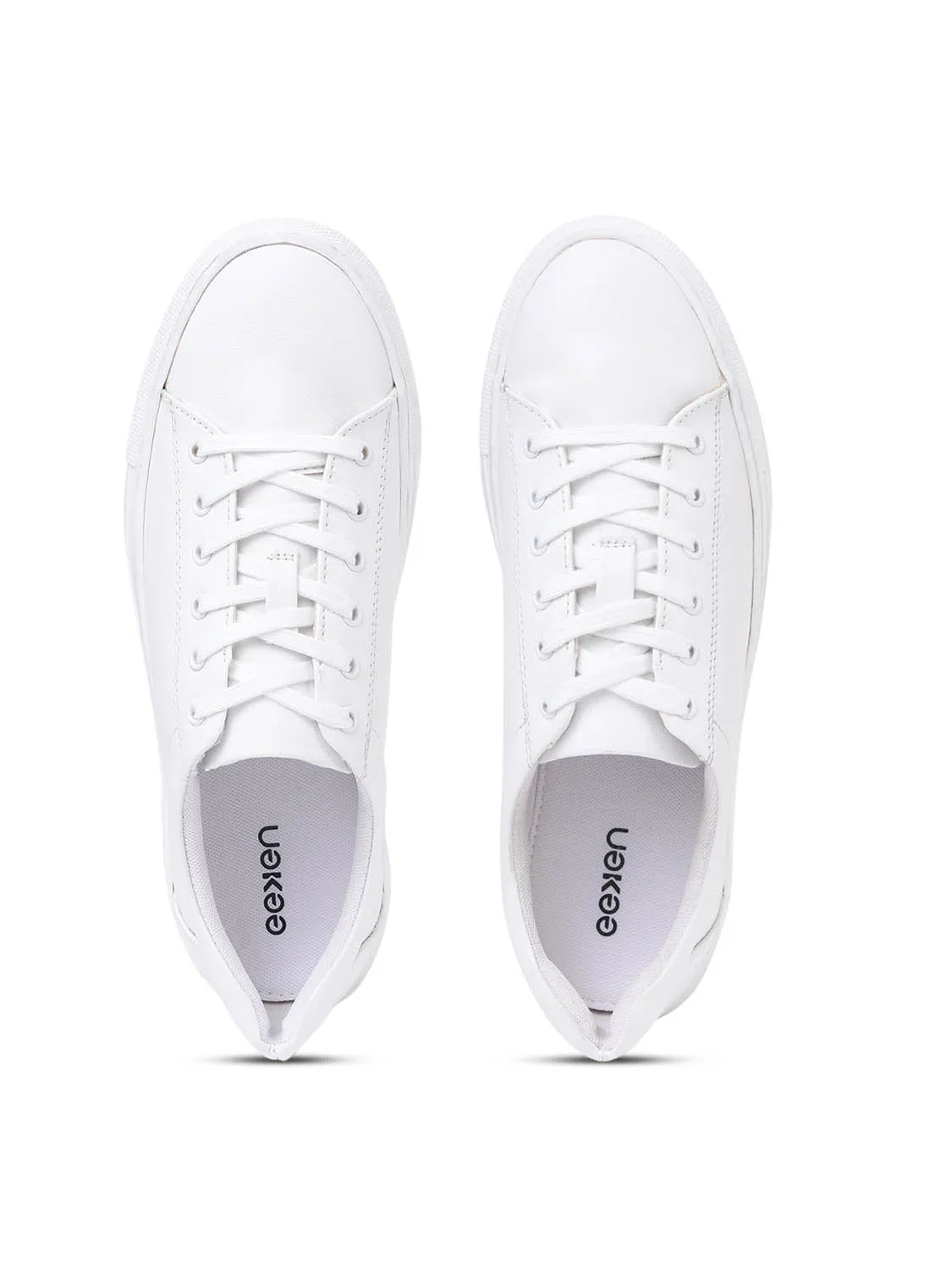Eeken E1A093 White Stylish Smart Daily Occasional Comfortable Sneakers For Men