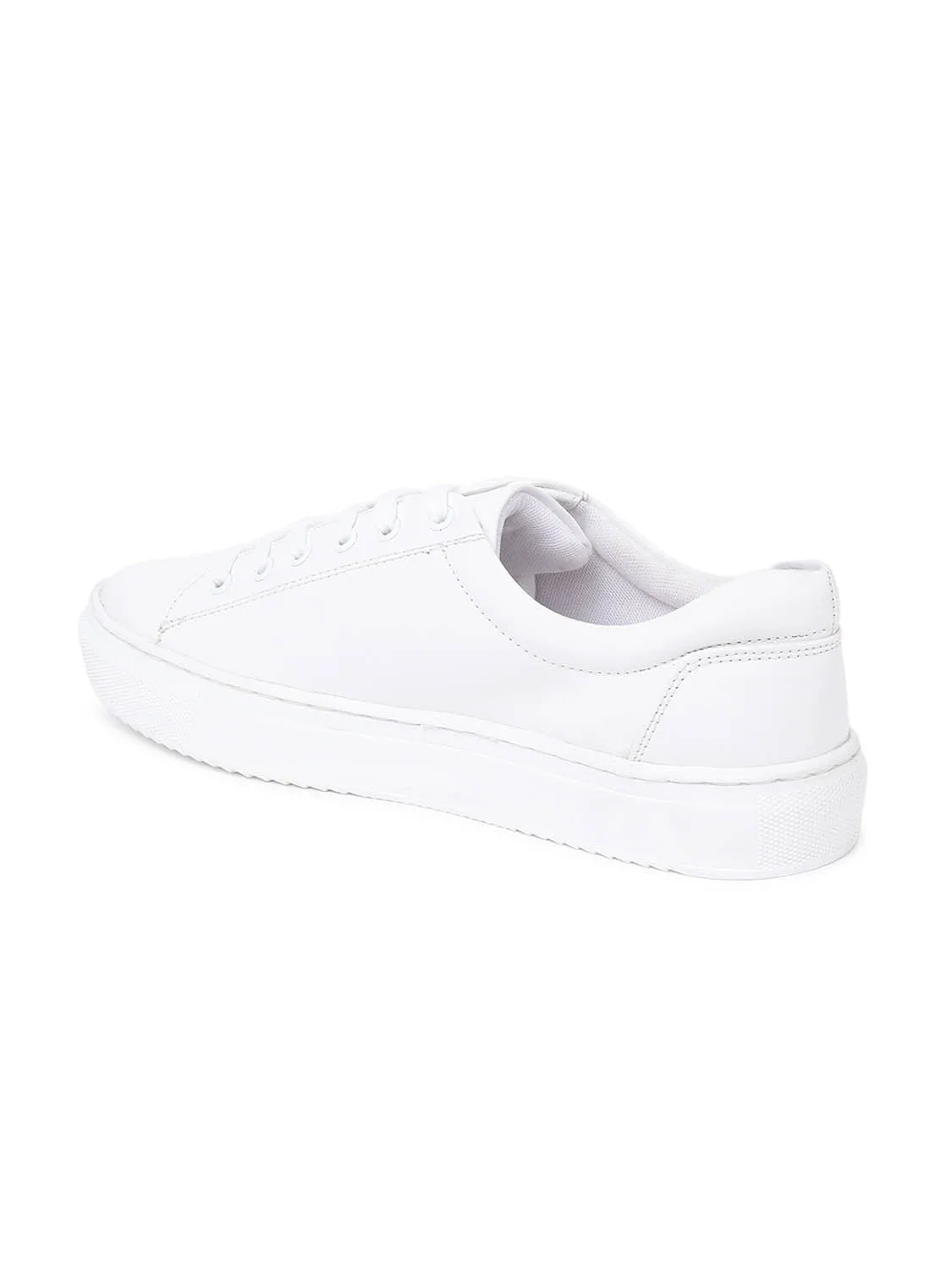 Eeken E1A093 White Stylish Smart Daily Occasional Comfortable Sneakers For Men