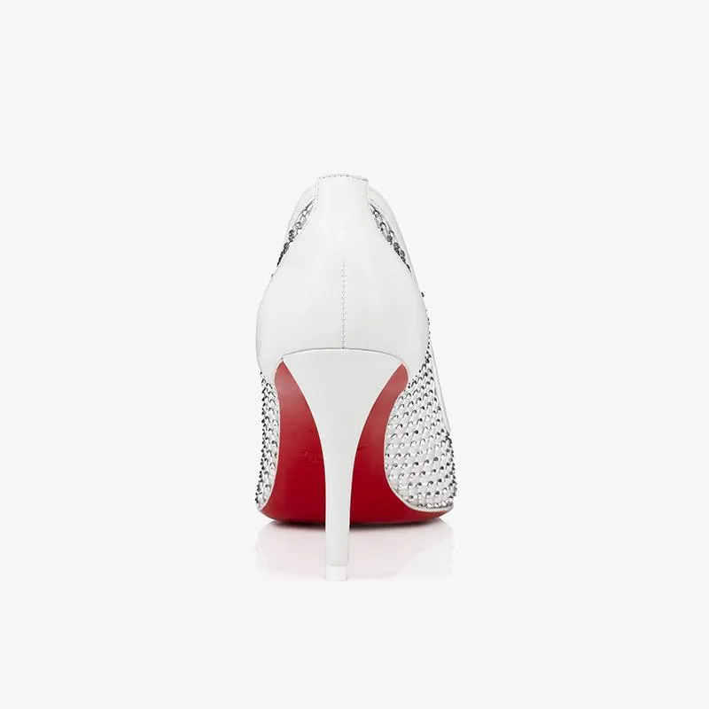 Elegant White Mesh Pumps
