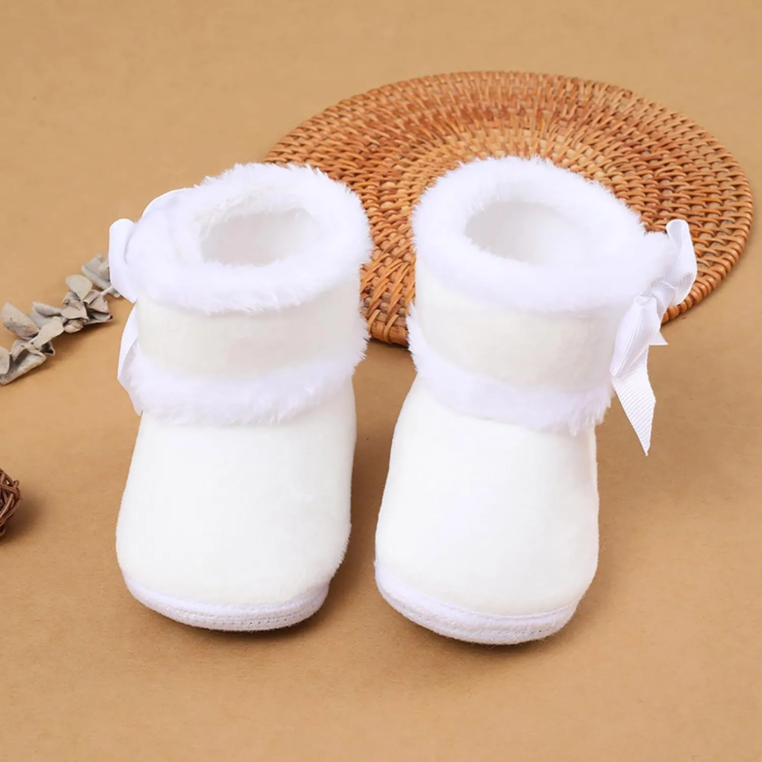 EnJoCho Children Tennis Shoes Baby Girls And Boys Warm Shoes Soft Booties Soft Comfortable Boots Infant Toddler Shoes