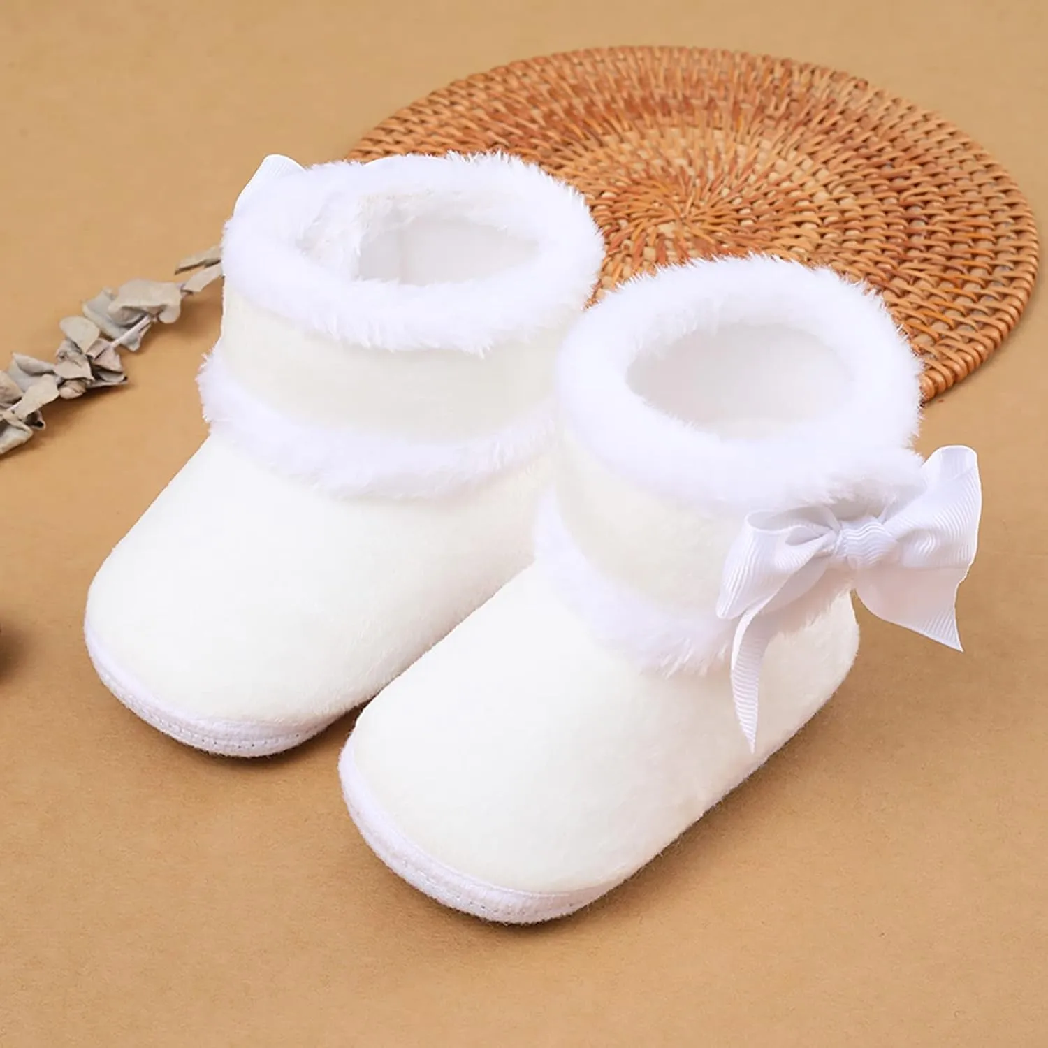 EnJoCho Children Tennis Shoes Baby Girls And Boys Warm Shoes Soft Booties Soft Comfortable Boots Infant Toddler Shoes