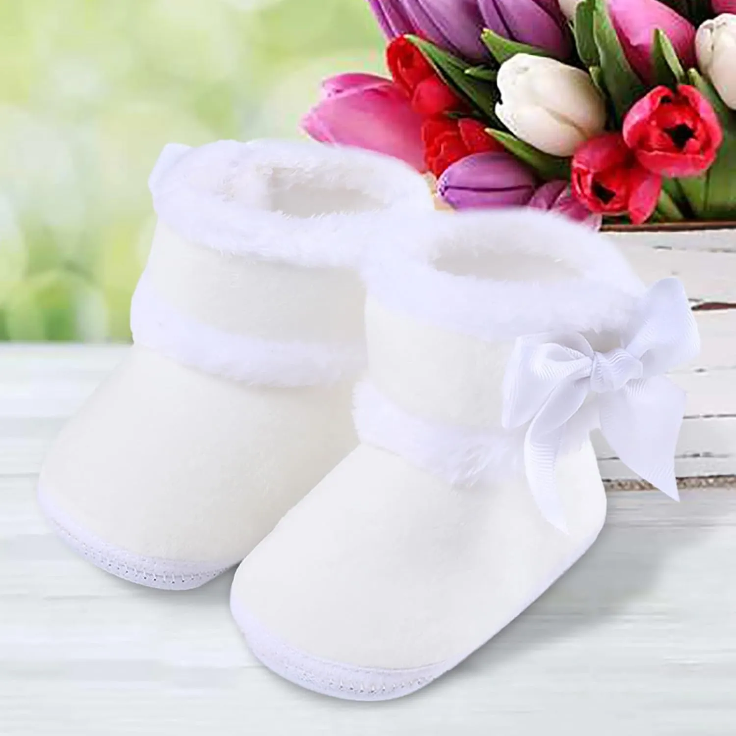 EnJoCho Children Tennis Shoes Baby Girls And Boys Warm Shoes Soft Booties Soft Comfortable Boots Infant Toddler Shoes