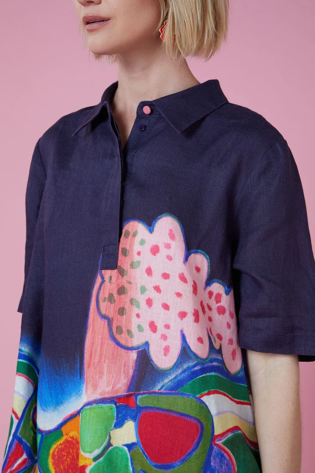Femme Oiseau Shirt Dress