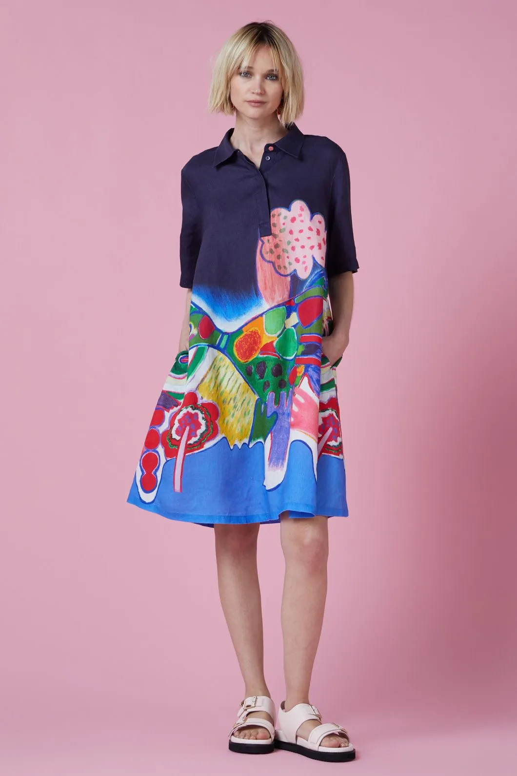 Femme Oiseau Shirt Dress