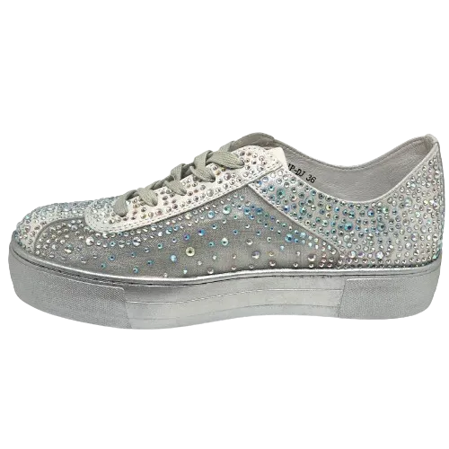 Flip  -  Silver Sparkly Sneakers