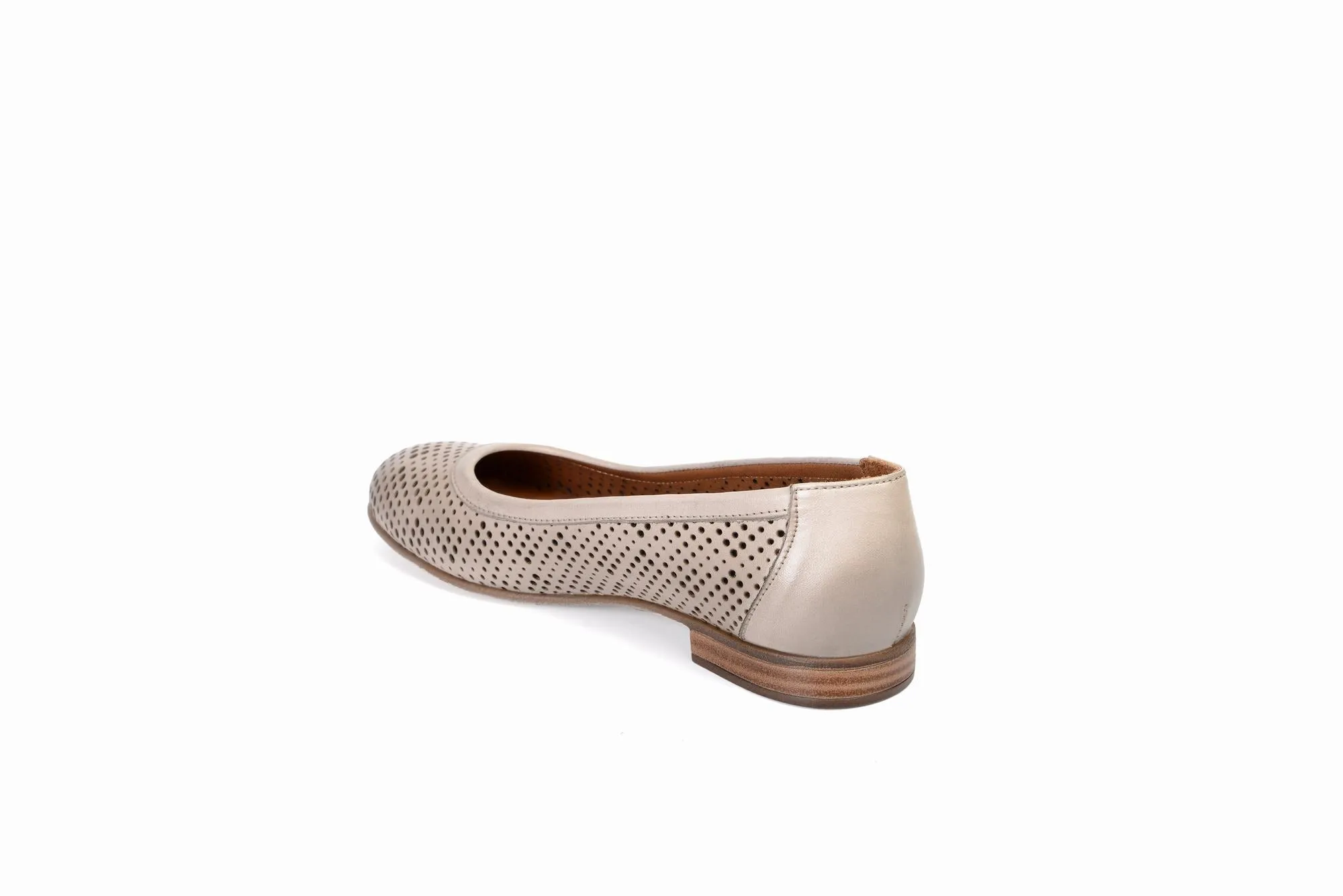 FOOT FEDERATION OPENWORK FLAT WOMEN'S SHOE MINK GRAY