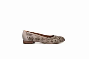 FOOT FEDERATION OPENWORK FLAT WOMEN'S SHOE MINK GRAY