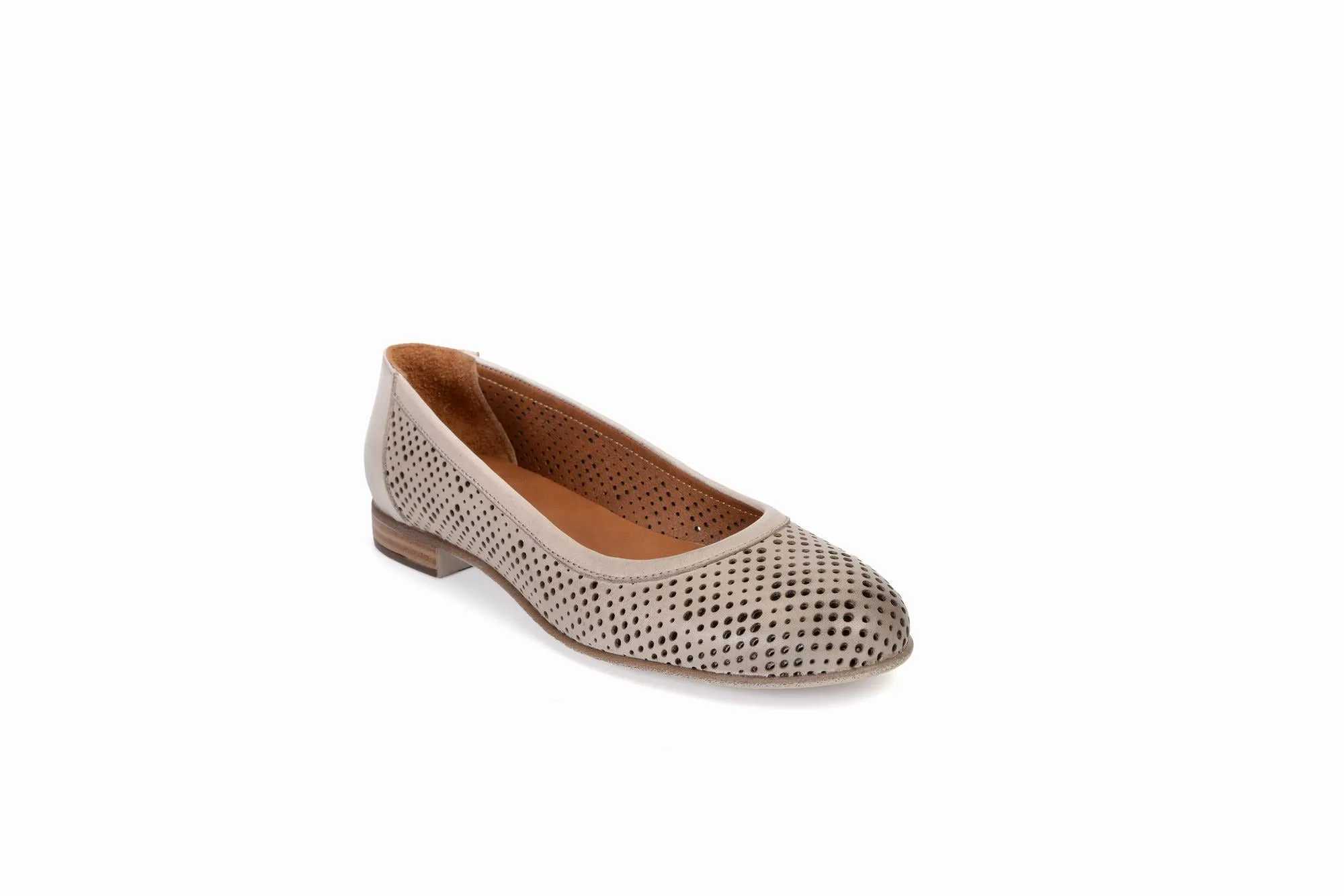 FOOT FEDERATION OPENWORK FLAT WOMEN'S SHOE MINK GRAY