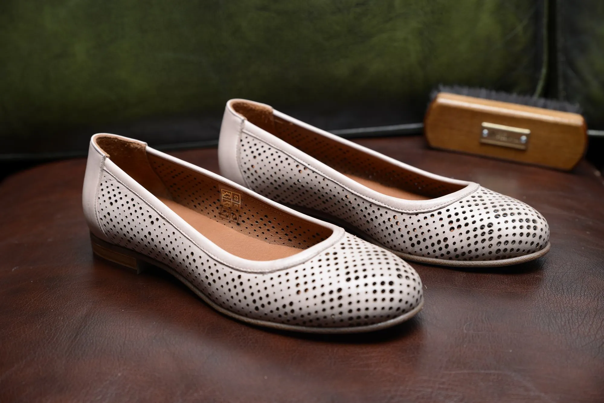 FOOT FEDERATION OPENWORK FLAT WOMEN'S SHOE POWDER PINK