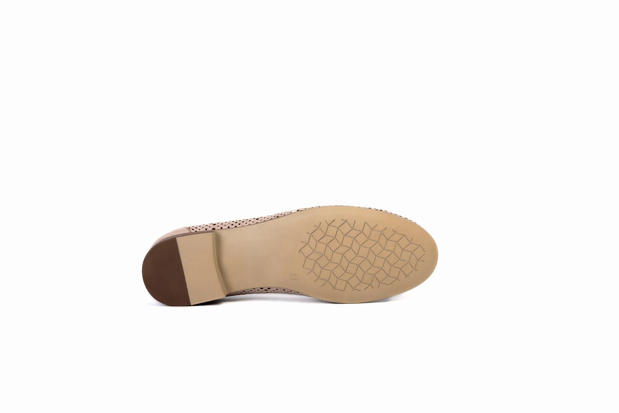 FOOT FEDERATION OPENWORK FLAT WOMEN'S SHOE POWDER PINK