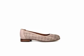 FOOT FEDERATION OPENWORK FLAT WOMEN'S SHOE POWDER PINK