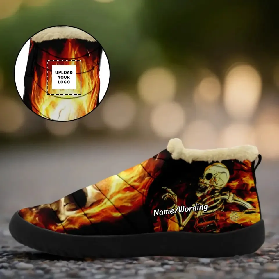 Gift ideas for clients, business gifts ideas Personalized?Warm-Fur?Boo?Boots,?Custom?Pumpkin?Boots,?Halloween?Gift,1929-23023001