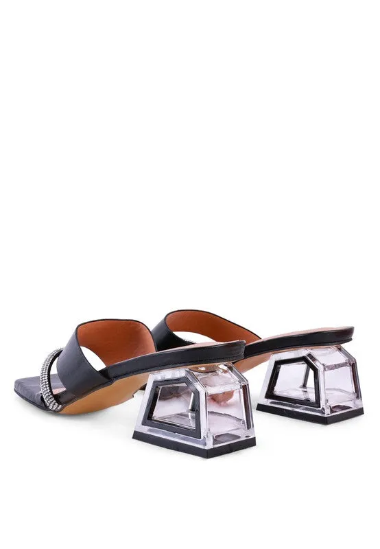 GOFLY  -  Red LOW HEEL SANDALS FOR WOMEN