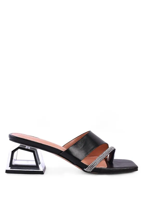 GOFLY  -  Red LOW HEEL SANDALS FOR WOMEN