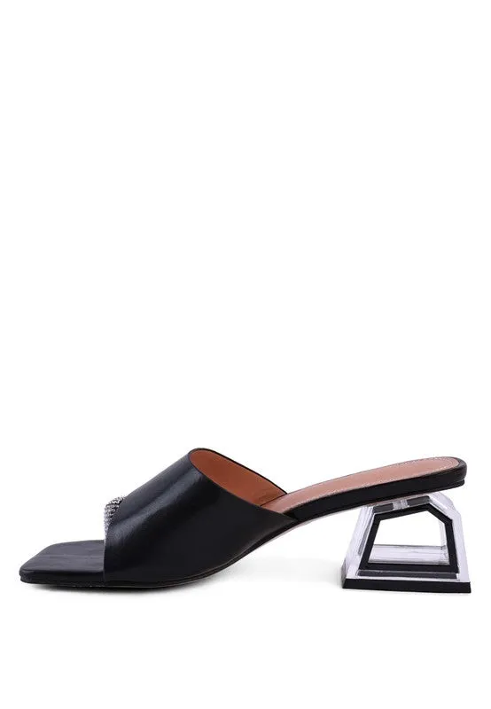GOFLY  -  Red LOW HEEL SANDALS FOR WOMEN