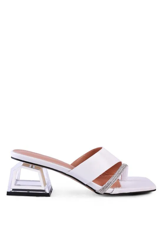 GOFLY  -  Red LOW HEEL SANDALS FOR WOMEN