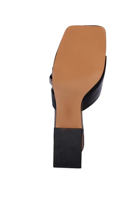 GOFLY  -  Red LOW HEEL SANDALS FOR WOMEN