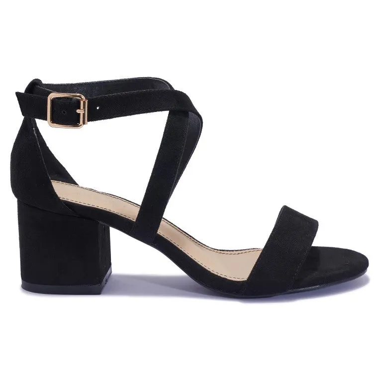 HALLIE110 CROSS OVER BLOCK HEEL SANDAL