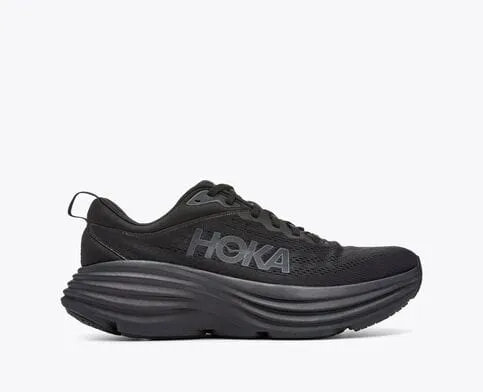 Hoka Men's Bondi 8 Running Shoes - All Black