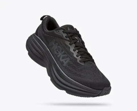 Hoka Men's Bondi 8 Running Shoes - All Black